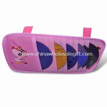 Car CD Bag/Holder Made of PU Leather and Polyester