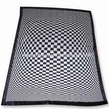 Weft Knitted Blanket/Bath Robe/Towel/Table Cloth in Radiation Design Made of 100% Acrylic
