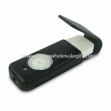 Ekte myke-skinnveske, perfekt passer enheten egnet for Shuffle tredje iPod