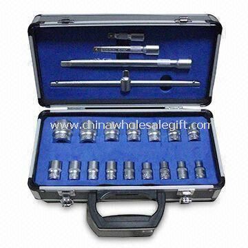 21-piece Car Repair Tool Set, Includes Knife, Wrench, Screwdrivers, Tire Gauge, and PVC Tape