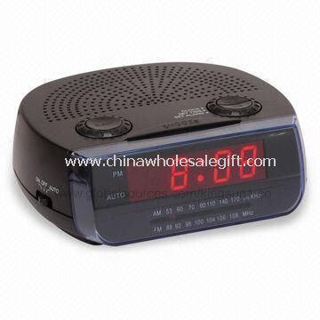 AM / FM LED Radio jam dengan Analog Tuning dan sistem Alarm