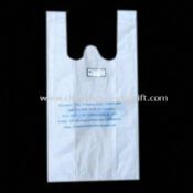Biodegradable Plastic Bag with 6cm Gusset and 1Color 2 Sides images
