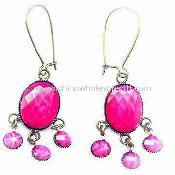 Alloy and Crystal Earrings