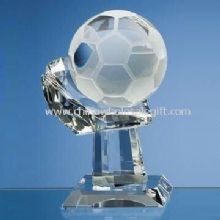 Trophée de cristal Football avec le haut transparent images
