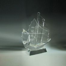 Kristallglas-Boot und Schiffsmodell images