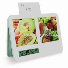 Plastic Digital Clock with Photo Frame images