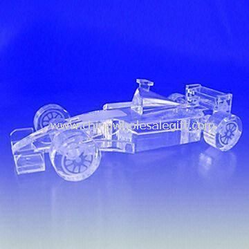 K9 Crystal Racing Car Model Suitable for Office Decoration