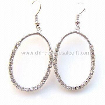 Nickle-free Alloy and Crystal Earrings