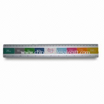Ruler Made of Aluminum Available in Various Bottom Colors