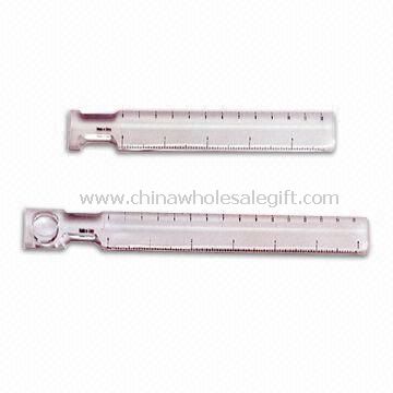 Righello lente d'ingrandimento in acrilico disponibile con 15cm di lunghezza