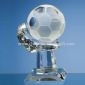 Trophée de cristal Football avec le haut transparent small picture