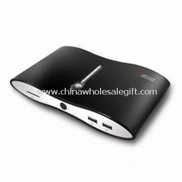 1,080p Full HD Media Player med 100 til 240 v AC Power Input og ekstern USB-harddisk