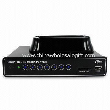 1,080p Full HD Media Player with USB Host 2.0 x 2 Interface and 100 to 240V AC Power Input