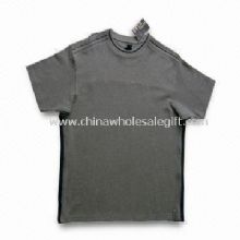Mens T-shirt Made of 100% Cotton Knitted Available in Size of L, M and S images
