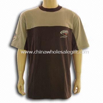 Promocyjne koszulki męskie wykonane w 100% czesana bawełna