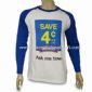 Promotional Mens Long Sleeve T-shirt Made of 100% Cotton and Jersey Material small picture