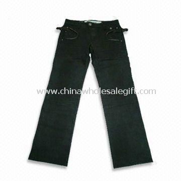 Jeans dengan 100% katun dan pengobatan Garment Wash cocok untuk pria