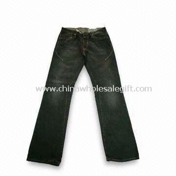 Мужские джинсы, размер 38-48, изготовлены из 100% хлопка