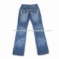 Kvinnors Jeans gjorda av 100% kammad bomull bekväm att bära small picture