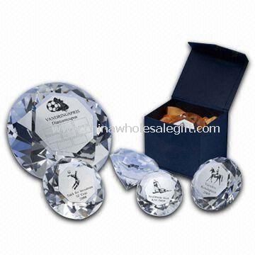 Crystal Clear Diamond Paperweights Suitable for Wedding Gift