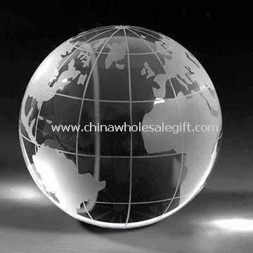 Crystal Globe Can be Used as Paperweight Packed in Gift Box