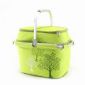 Picnic Cooler Basket with 600D Polyester  White PEVA Lining Fabric small picture