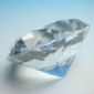 Gyémánt alakú átlátszó papírnehezék small picture