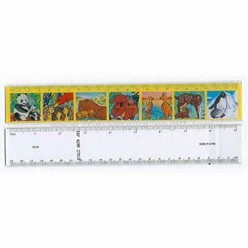 3D Lenticular PVC Ruler Available in View Changing Flipping Effect