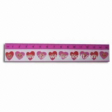 Cartoon Sticker Plastic Ruler Suitable for Office and School Use