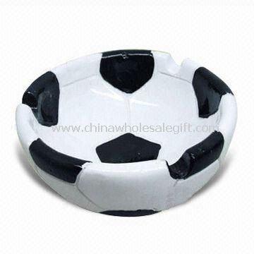 Plato de cerámica en fútbol forma CEE alimento seguro y cumple con la norma FDA