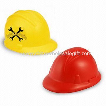 Construction Hat-shaped Anti-stress Ball Made of PU Foam