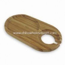 Bamboo Buffet Plate Ideal for Any Dinner Party with Food Safety Finish images