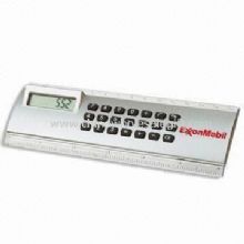 Mini Calculator Ruler with 8-digit Full Functions and Rubber-touch Keys images