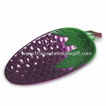 Placa en forma de uva hecha de categoría alimenticia del plástica