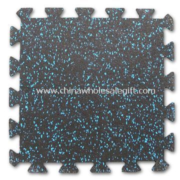Rubber Tile/Floor Mat with Locking System and Slip Resistance
