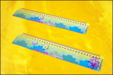 Transparent PVC tegneserie lineal