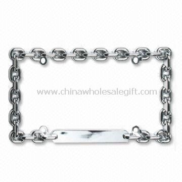 Chain License Plate Frame with Chrome Coating