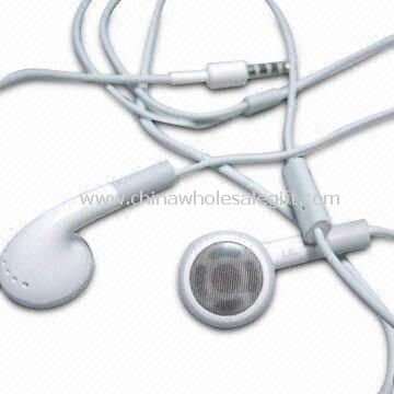 Earphone dengan mikrofon dan 108cm panjang kabel untuk apel iPhone/iPod