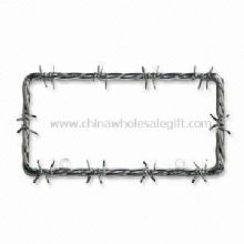 Barbwire License Plate Frame mit Chrome Coating images