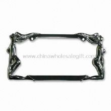 Licencia gemelos Plate Frame con recubrimiento de cromo images