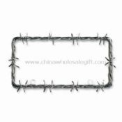 Barbwire License Plate Frame mit Chrome Coating images