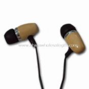 Wooden Wired Earphones with 10 Mylar Speaker with 5 u Membrane for iPhone, iPod, MP3 Players images