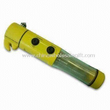Multifonctionnel marteau de secours Auto / Voiture avec lampe de poche et Beacon