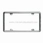Slim License Plate Frame Made of Zinc Alloy with Chrome Coating small picture