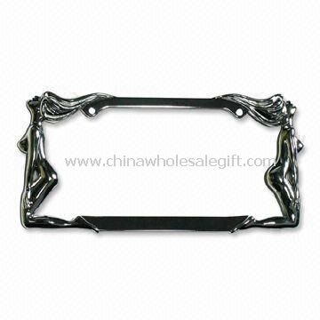 Licencia gemelos Plate Frame con recubrimiento de cromo