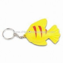 Fish-shaped Stress Ball with Keychain Made of Safe PU Foam images