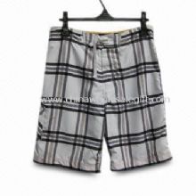 Mens 100% Polyester Shorts with Waist Cord images