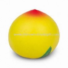 Peach-shaped Stress Ball Made of Safe PU Foam Meets EN 71 Standard images