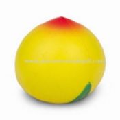 Персик образный стресс мяч изготовлен из безопасного PU пены соответствует EN 71 стандарт images