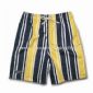 Boys Board Shorts with All-over Prints Two Side Pockets and One Rubber Badge on Right Leg small picture